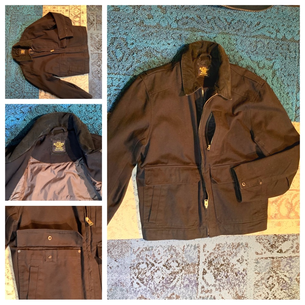 Old Navy black heavy jacket. Men’s XL jacket